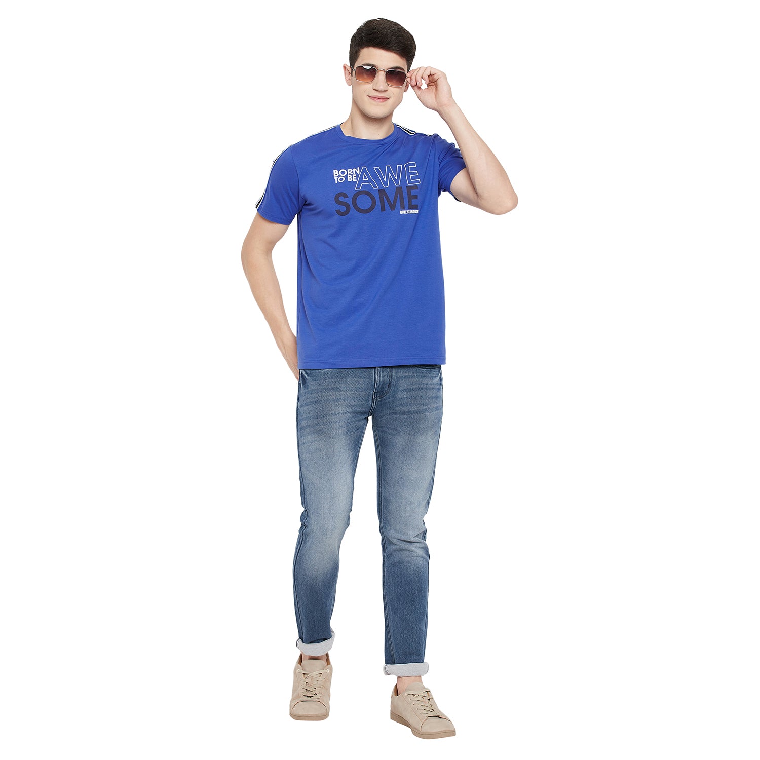 Duke Stardust Men Half Sleeve Cotton T-shirt (LF5277)