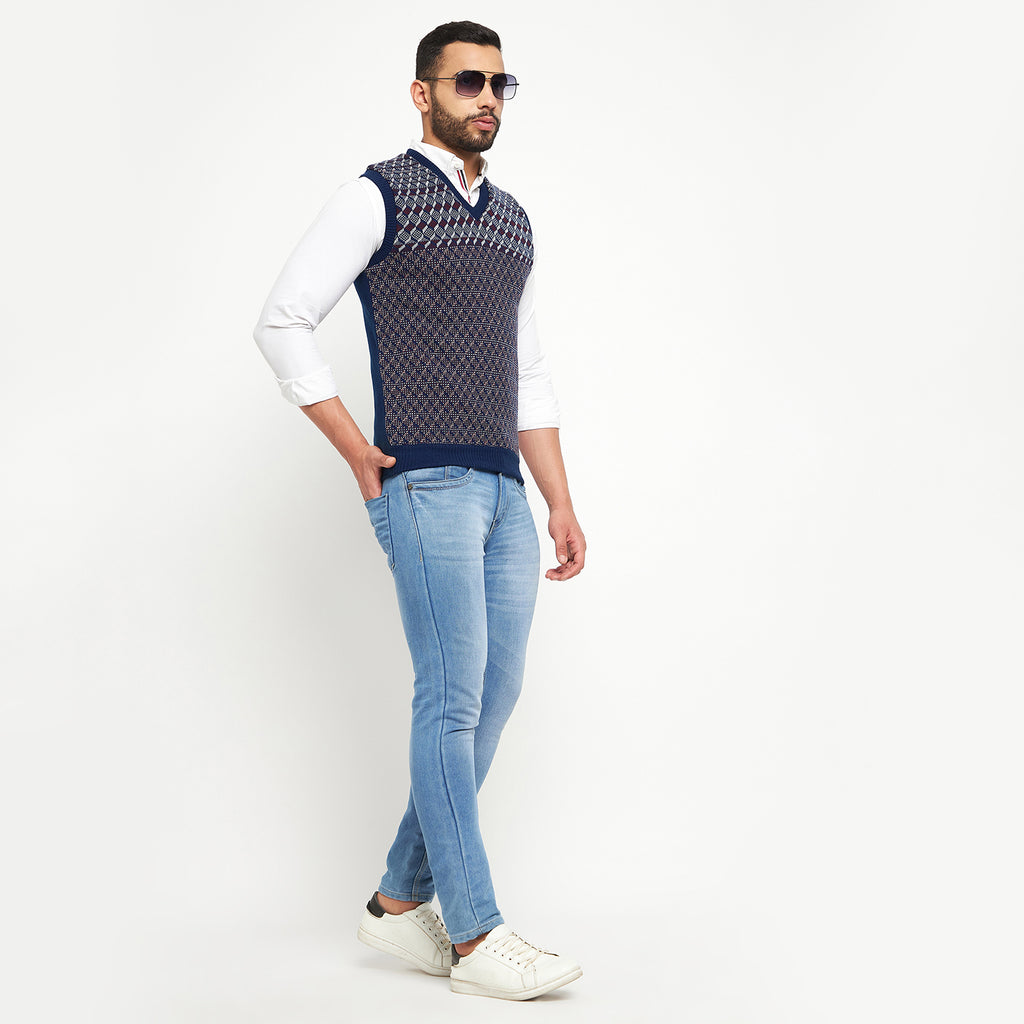 Duke Urban Men Sleeveless Reversible Sweater (SDS2041)