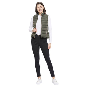 Duke Stardust Women Sleeveless Puffer Jacket (SDZ6742)