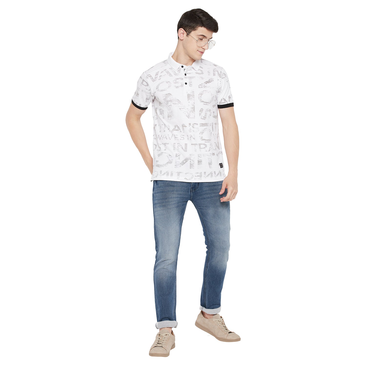 Duke Stardust Men Half Sleeve Cotton T-shirt (LF5253)