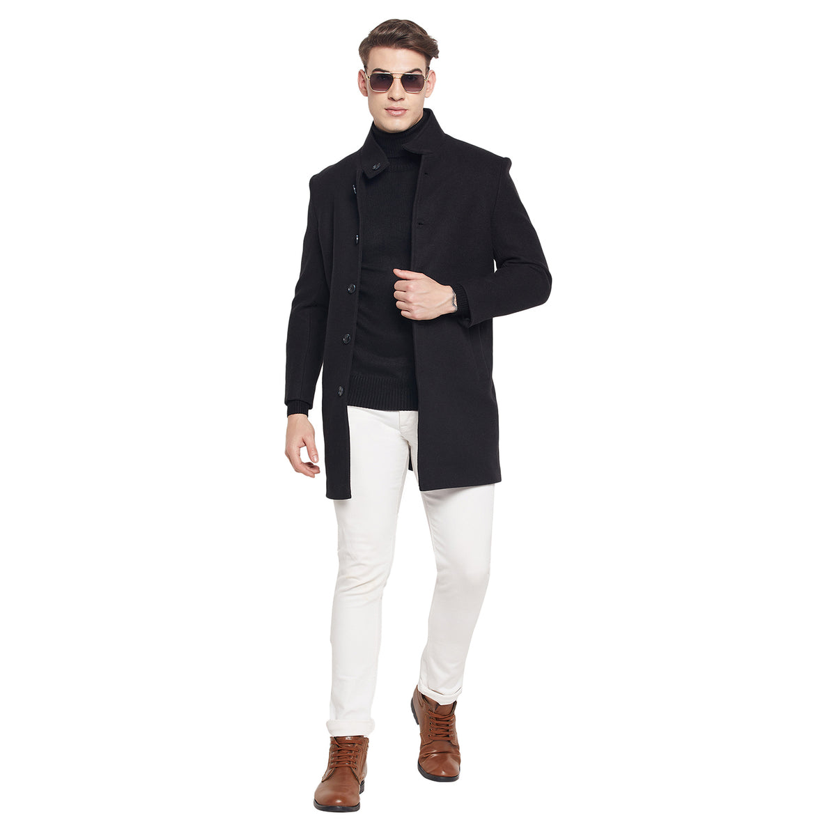 Duke Stardust Men Full Sleeve Long Coat (SDZ938)