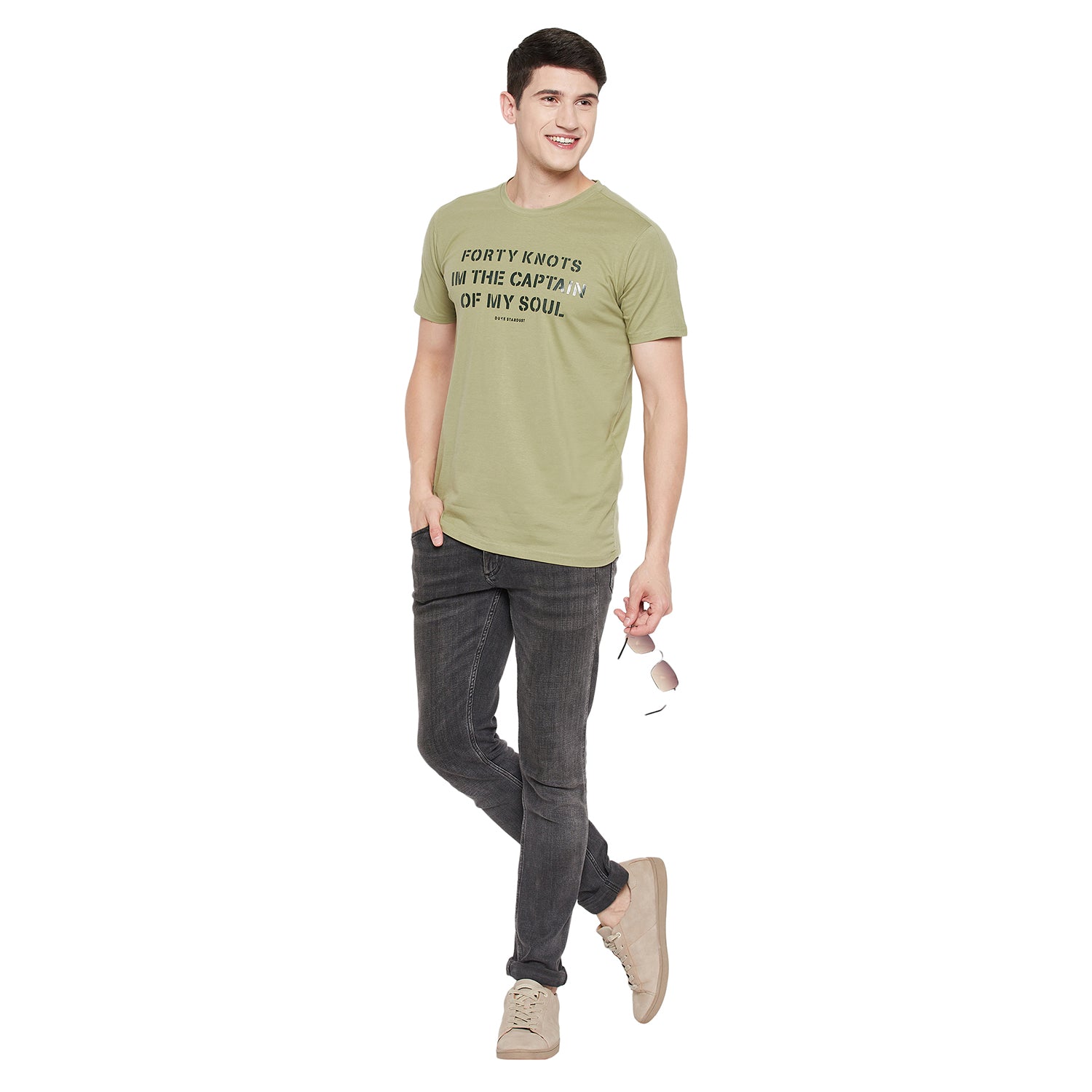 Duke Stardust Men Half Sleeve Cotton T-shirt (LF5276)