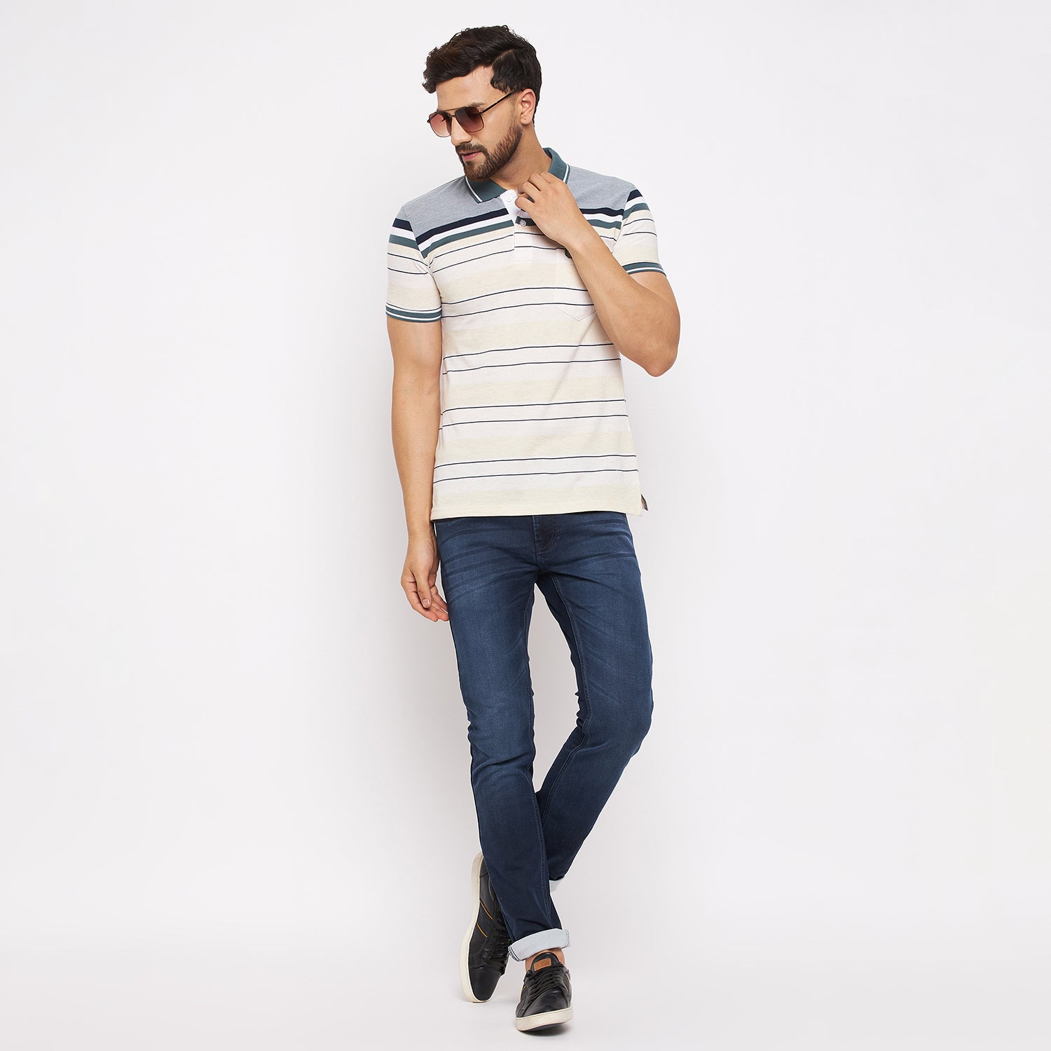 Duke Stardust Men Half Sleeve Cotton T-shirt (LF5381)