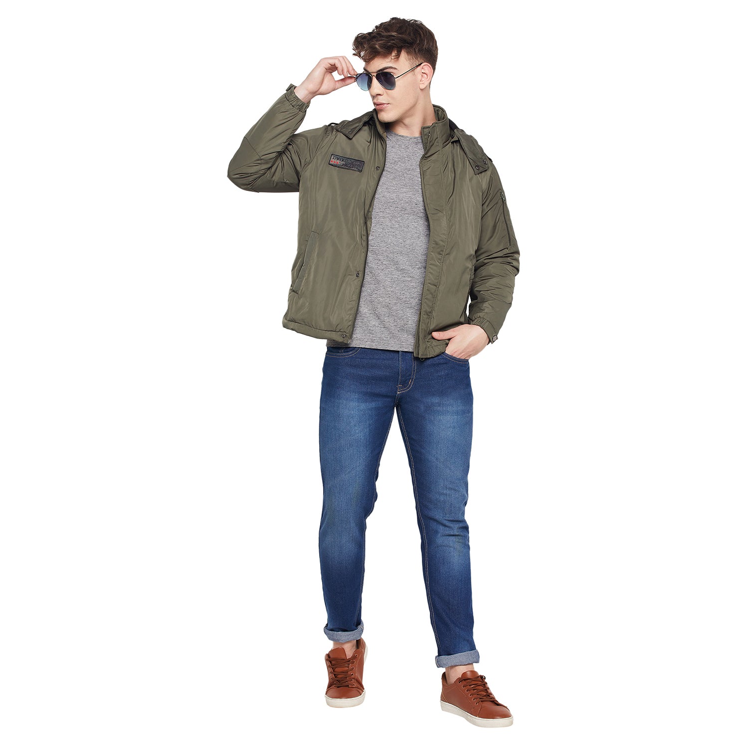 Duke Urban Men Full Sleeve Hooded Jacket (SDZ870)