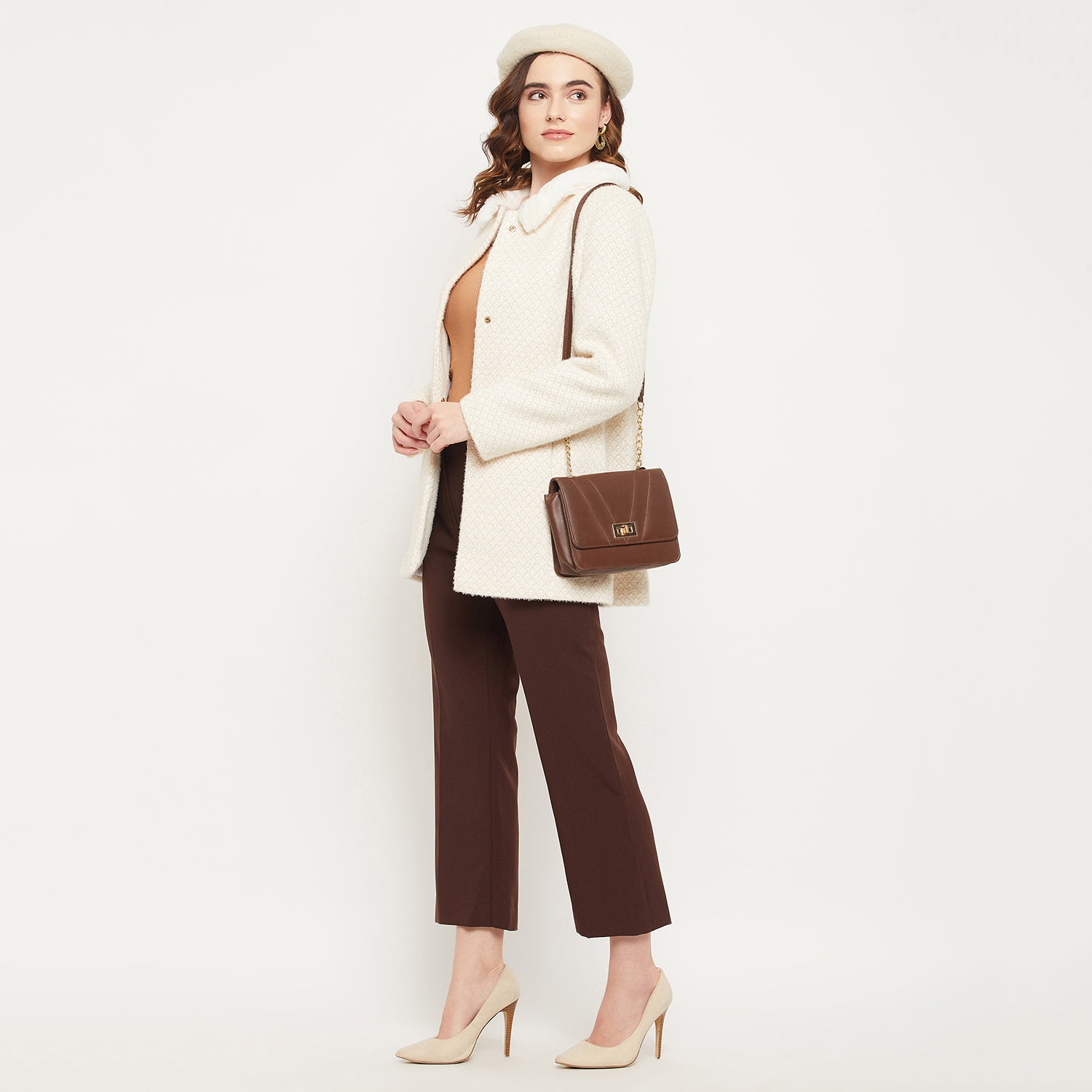 Duke Urban Women Collared Neck Coat (SDZC106)