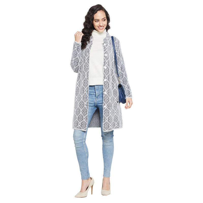 Duke Urban Women Full sleeve Round Neck Cardigan (SDS1098)