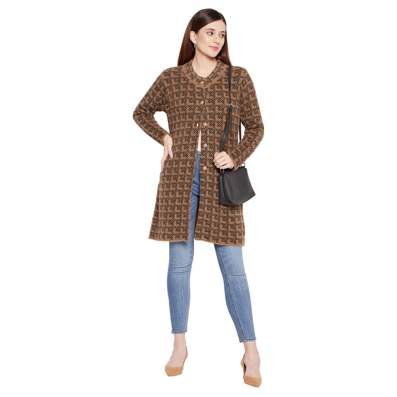 Duke Urban Women Full Sleeve Long Cardigan (SDS1091)