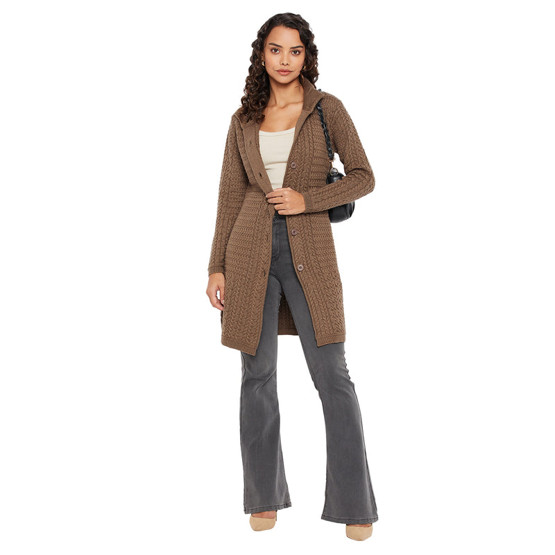 Duke Urban Women Turtle Neck Cardigan  (SDS1102)