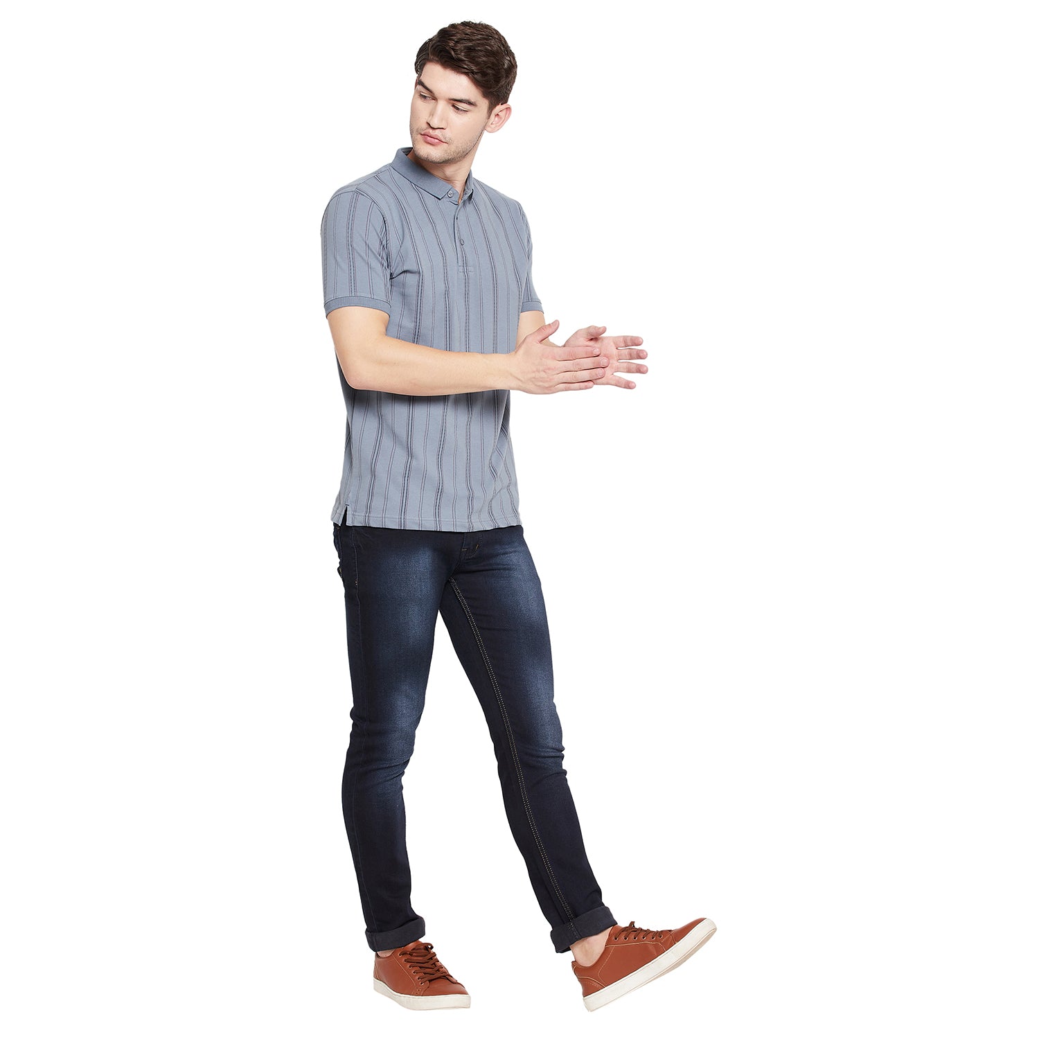 Duke Stardust Men Half Sleeve Cotton T-shirt (LF5332)
