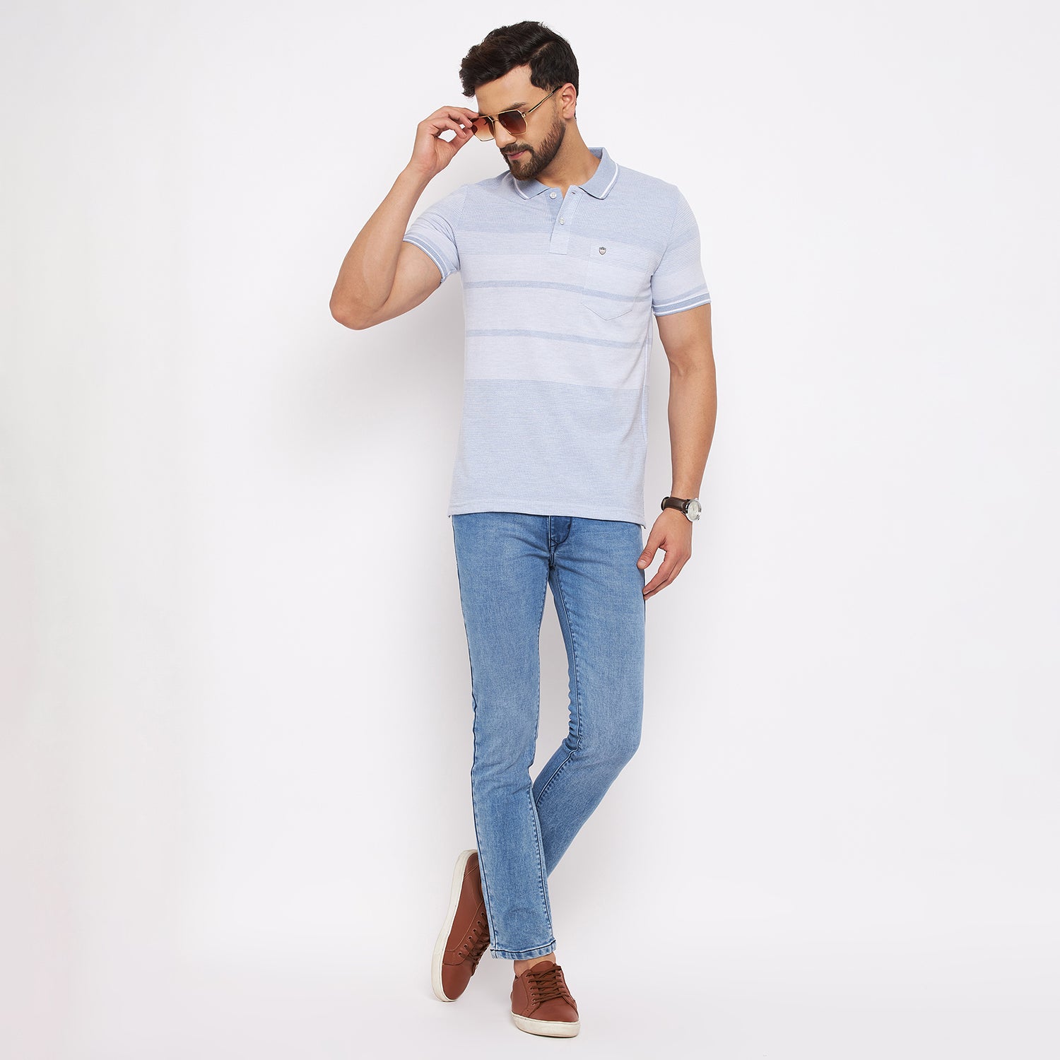 Duke Stardust Men Half Sleeve Cotton T-shirt (LF5380)
