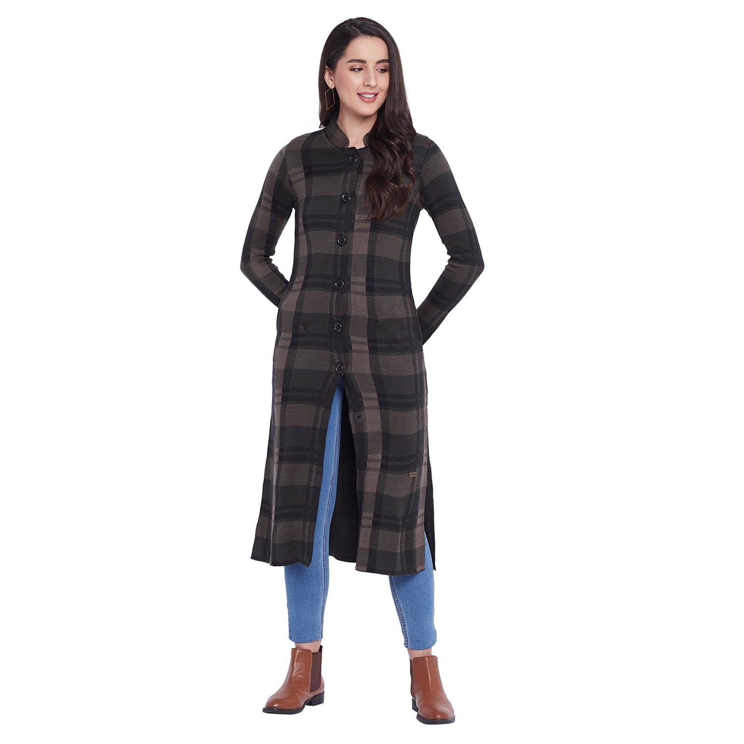 Duke Urban Women Full Sleeve Long Cardigan (SDS941)