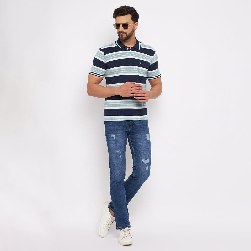 Duke Urban Men Half Sleeve Cotton T-shirt (LF5377)