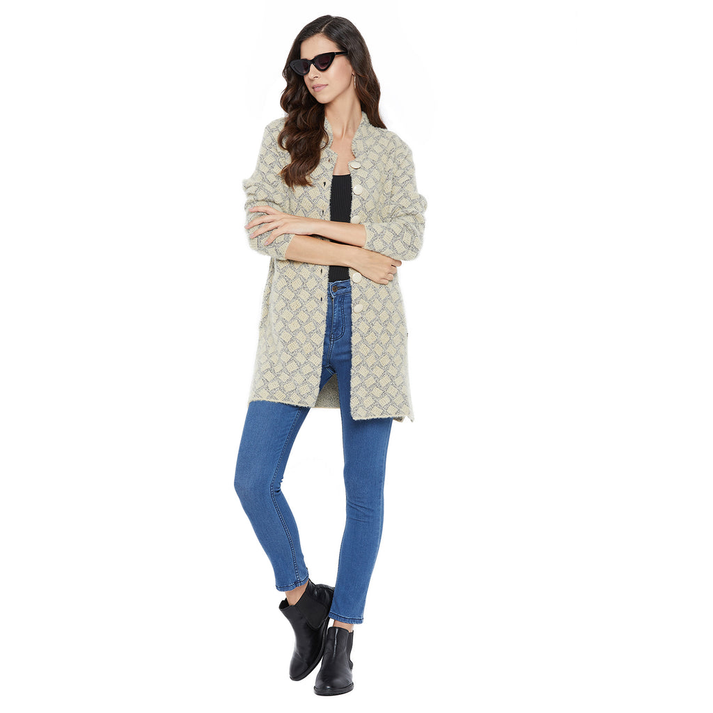 Duke Urban Women Full Sleeve Long Cardigan (SDS971)