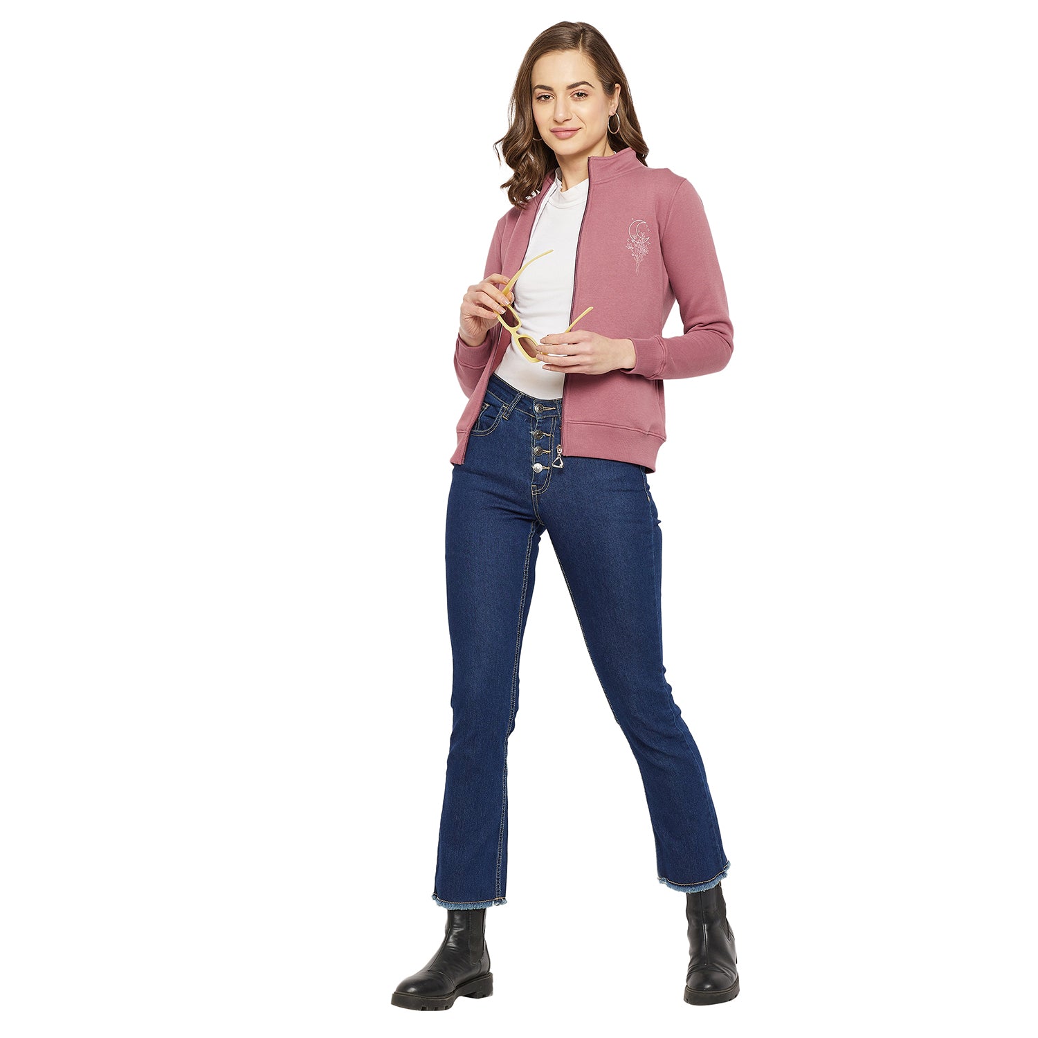 Duke Stardust Women Zipper Sweatshirt (MLFX675)