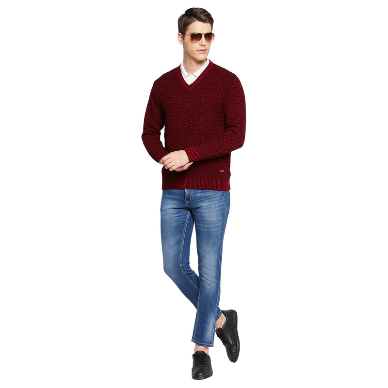Duke Urban Men Full Sleeve V Neck Sweater (SDS2059)