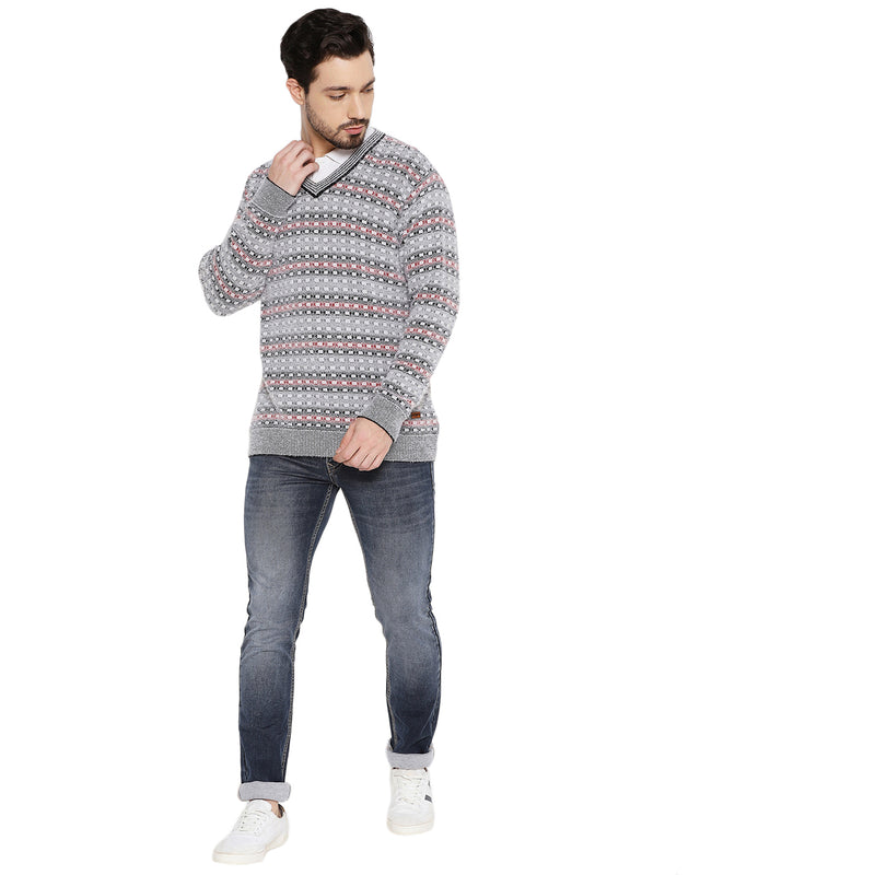 Duke Urban Men Full Sleeve V Neck Sweater (SDS2064)