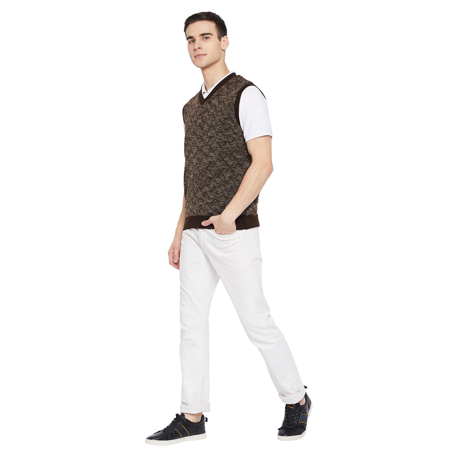 Duke Urban Men Sleeveless Reversible Sweater (SDS701)