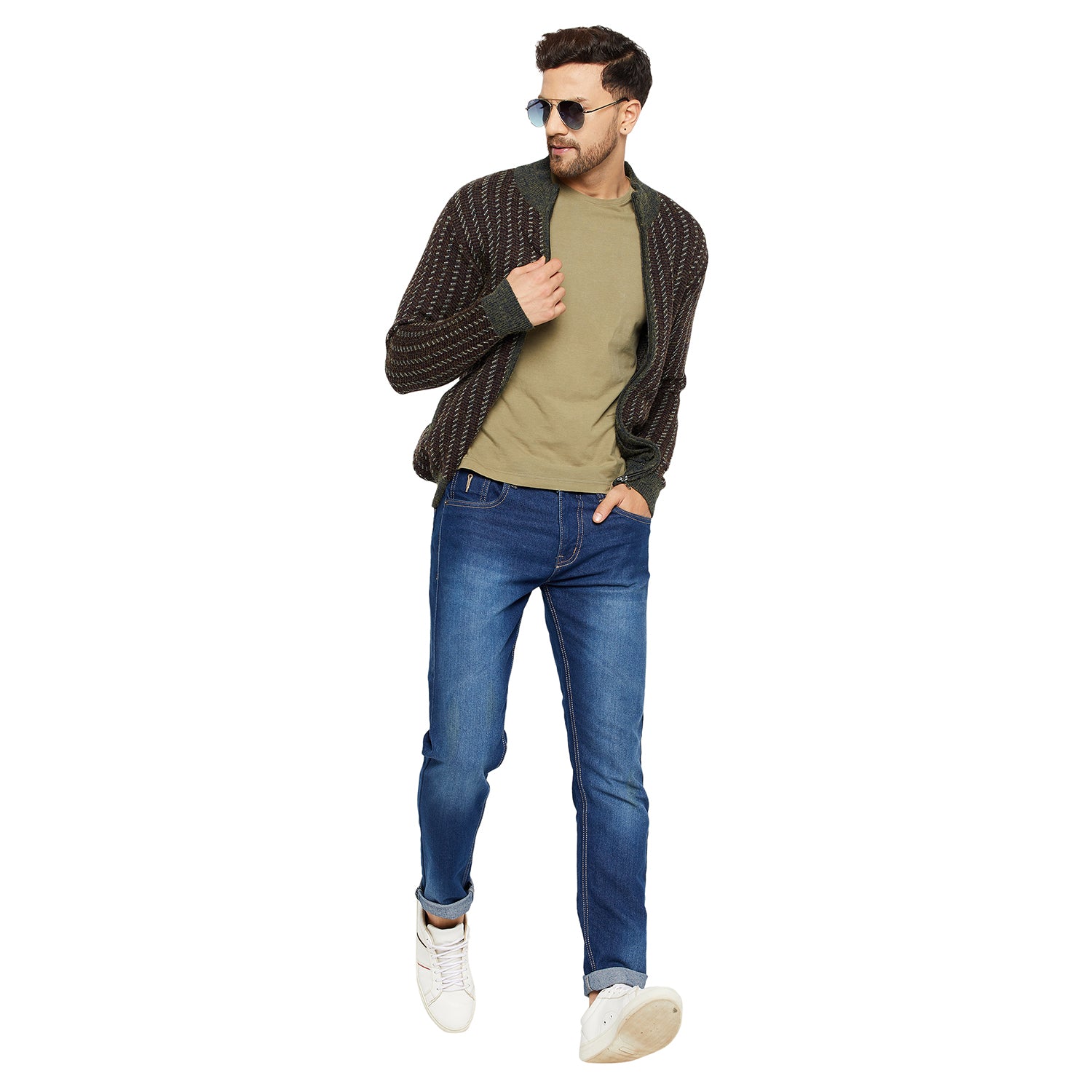 Duke Urban Men Full Sleeve Zipper Sweater (SDS2088)