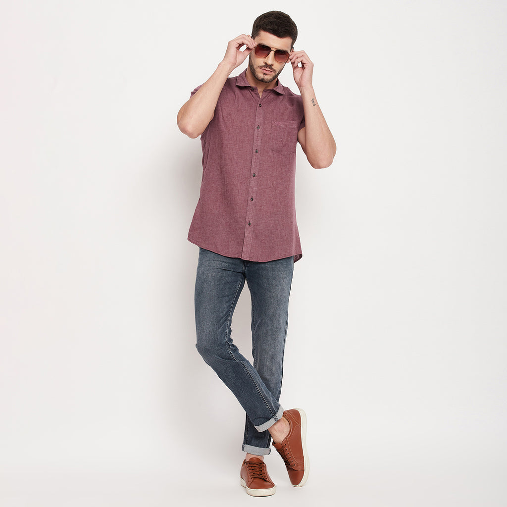 Duke Stardust Men Half Sleeve Cotton Shirt (SDO44CLM)