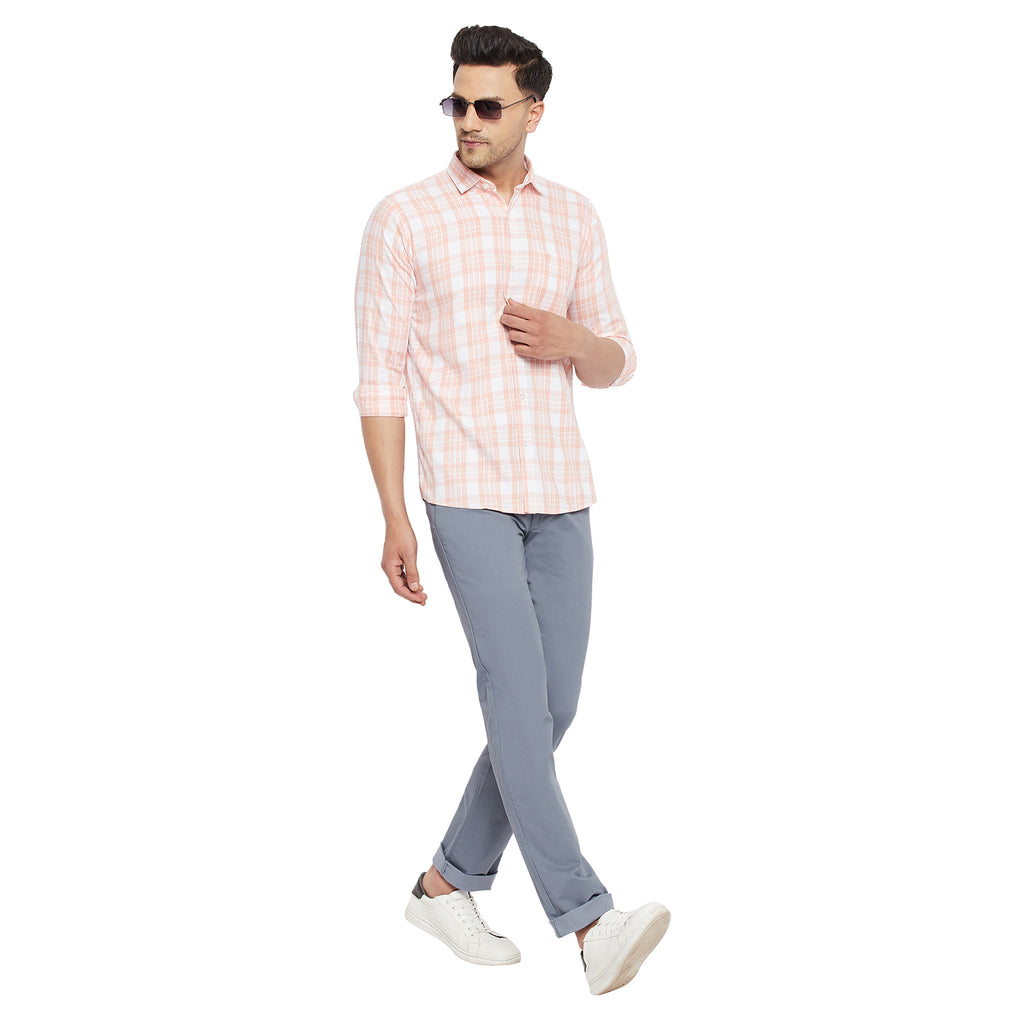 Buy Men Blue Solid Super Slim Fit Casual Trousers Online  889858  Peter  England