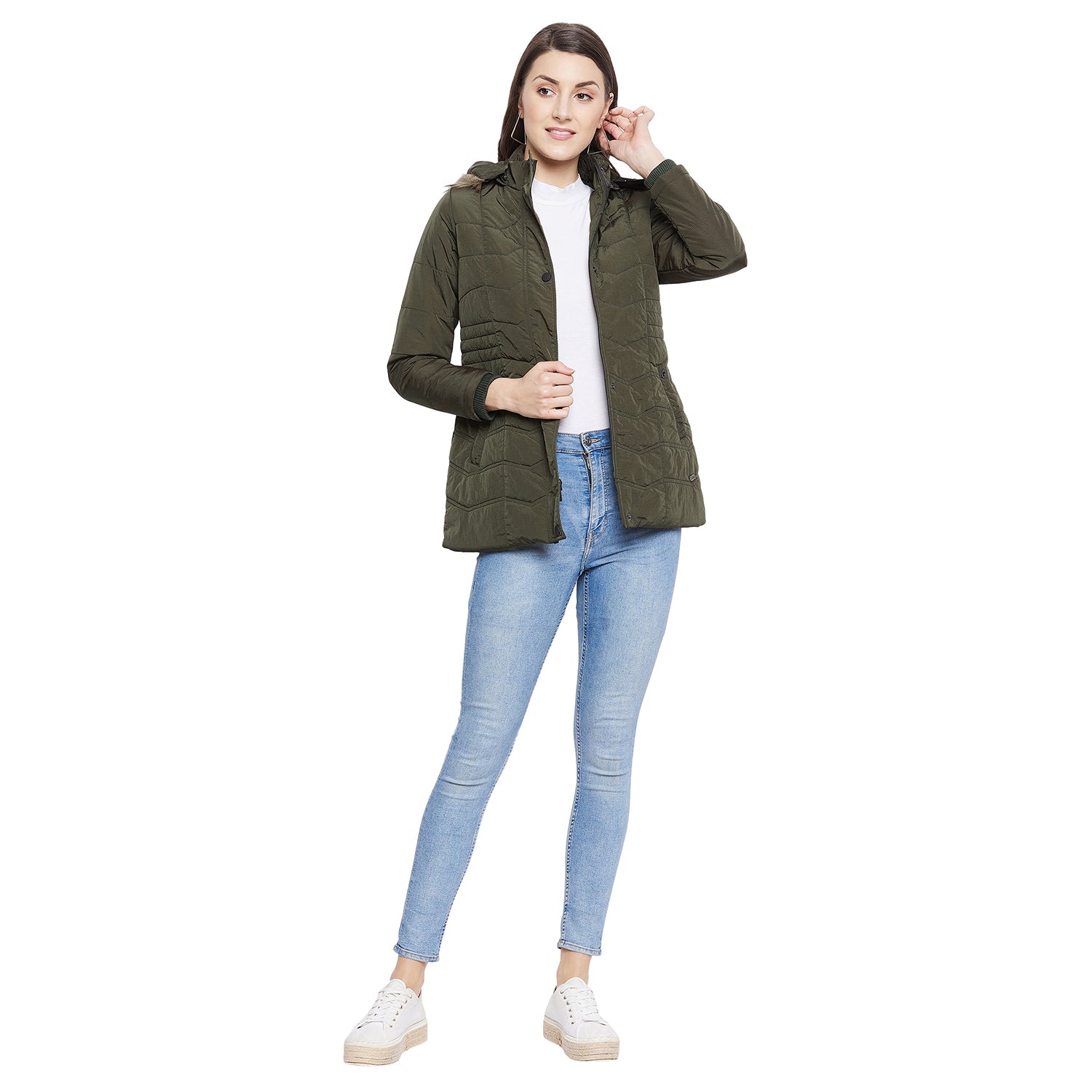 Duke Stardust Women Full Sleeve Padded Jacket (SDZ6691)