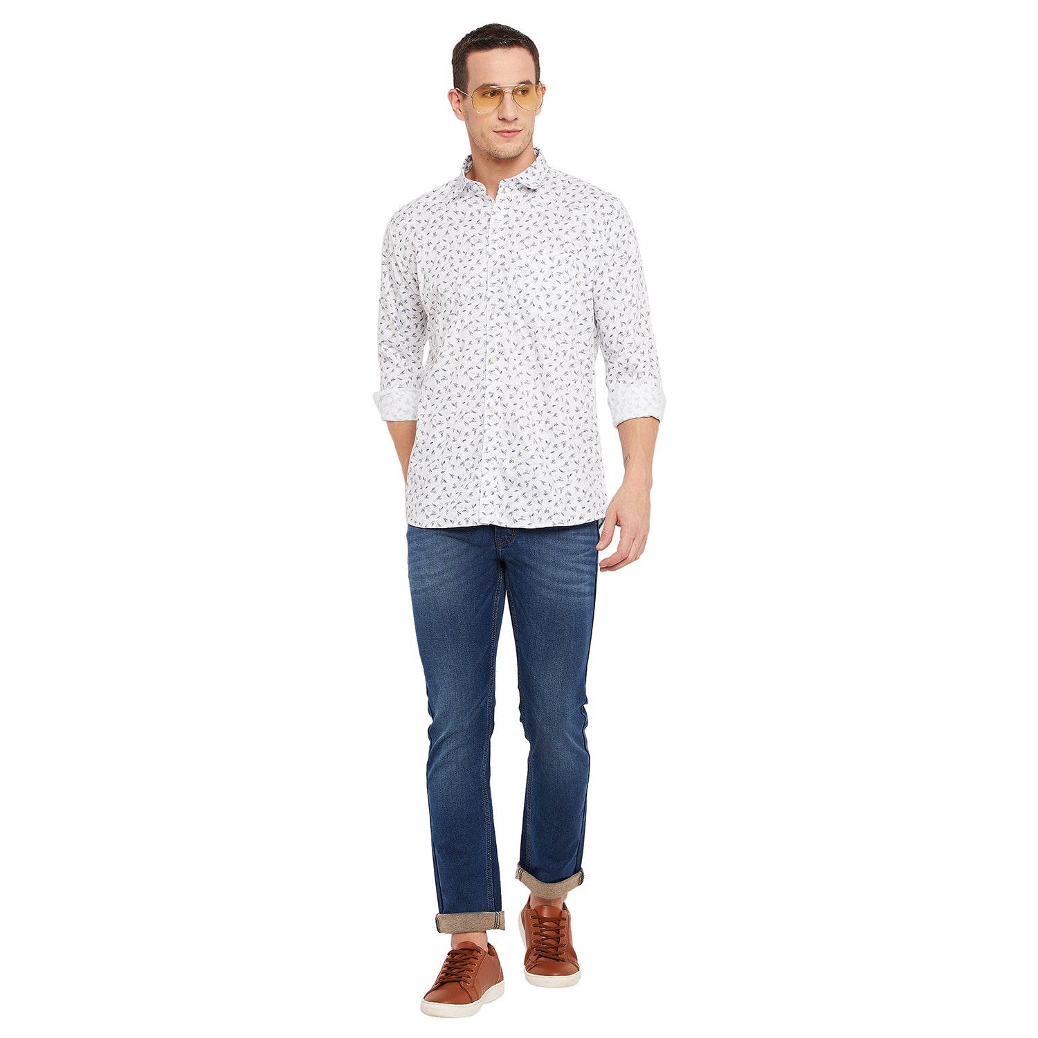 Duke Stardust Men Full Sleeve Cotton Shirt (SDO8PRTH)