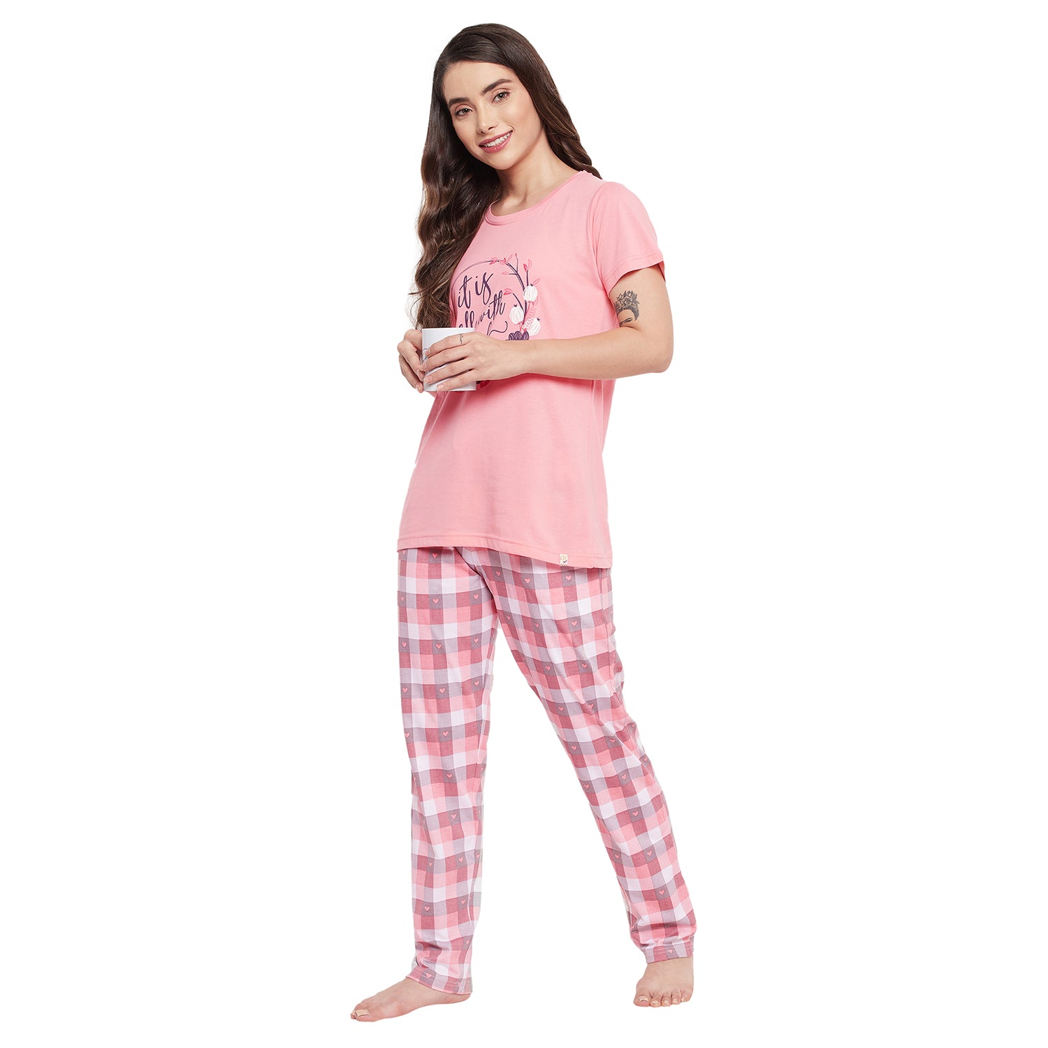 Duke Stardust Women Printed Top & Lower Set (LFX854)