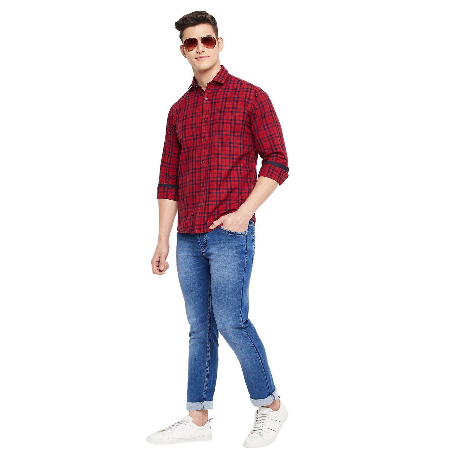 Duke Stardust Men Full Sleeve  Cotton Shirt (SDO5CKIA)