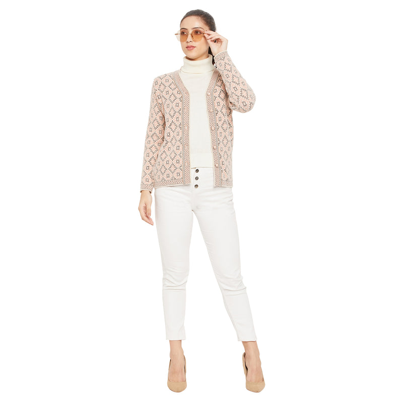 Duke Urban Women Full sleeve V Neck Cardigan (SDS1052)