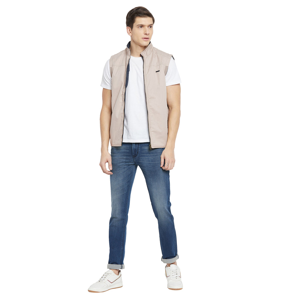 Duke Urban Men Sleeveless Reversible Jacket (SDZ912)