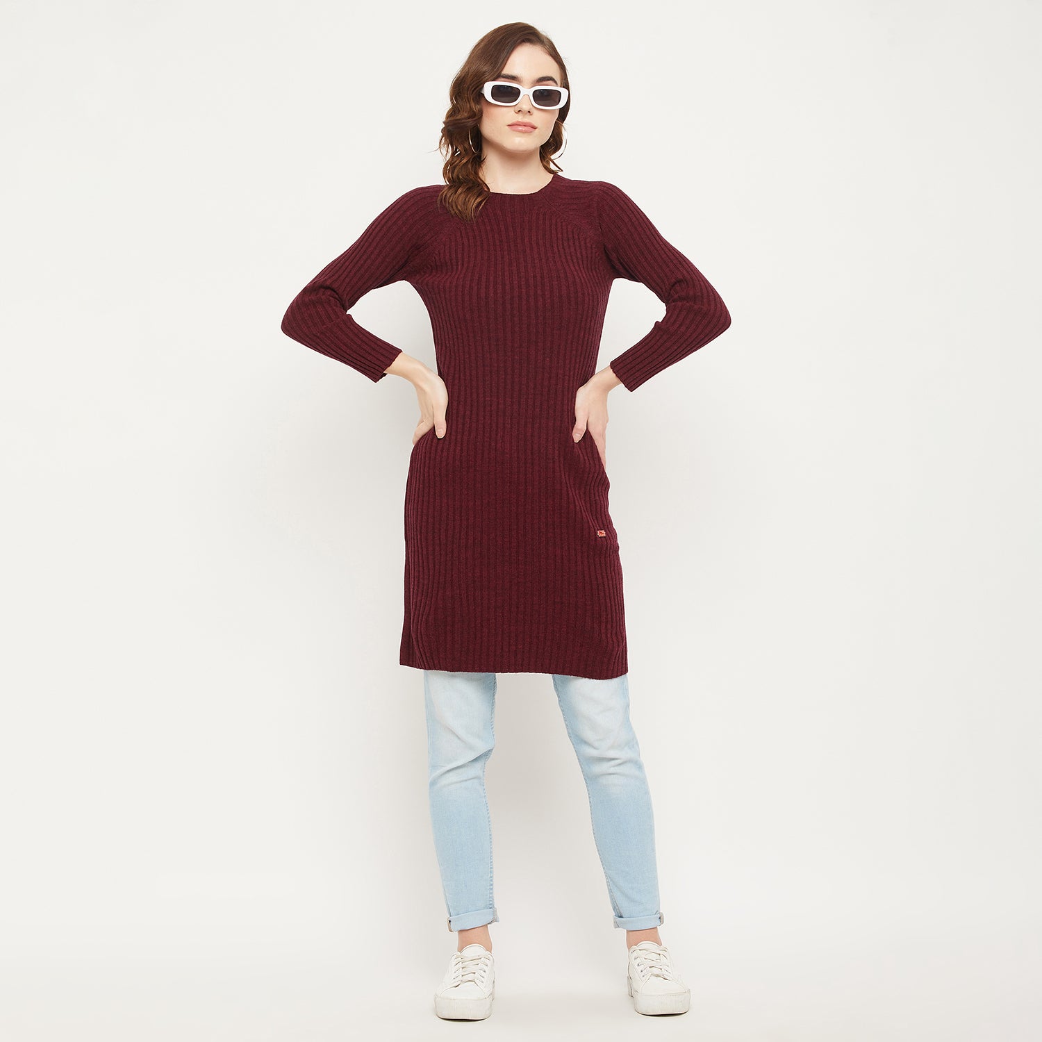Duke Urban Women Solid Long Pullover (SDS1028)