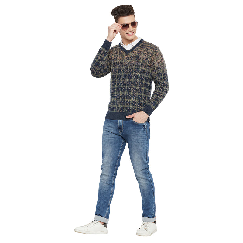 Duke Urban Men Full Sleeve V Neck Sweater (SDS2049)