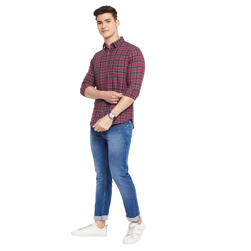 Duke Stardust Men Full Sleeve  Cotton Shirt (SDO7CKRQ)