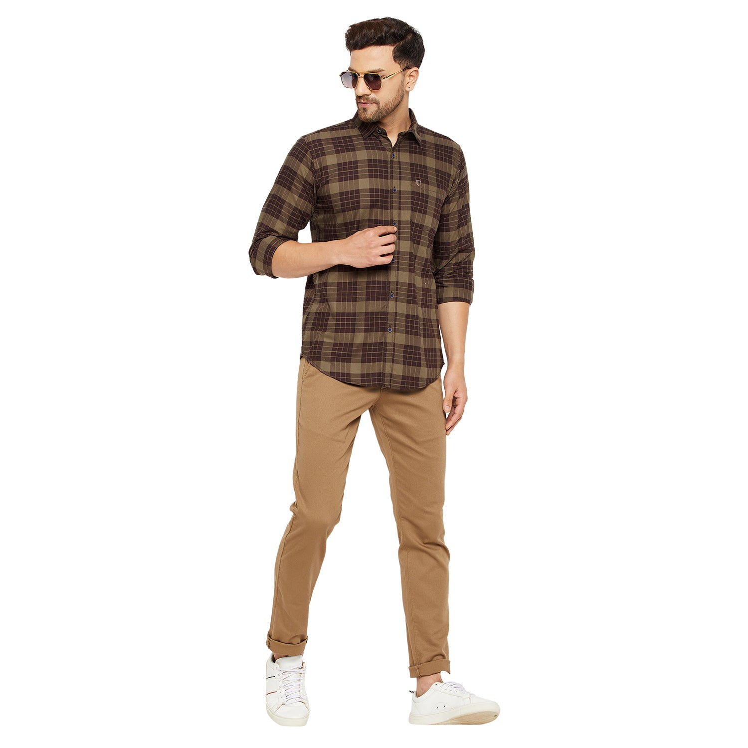 Duke Stardust Men Slim Fit Solid Spread Collar Casual Shirt (SDO5CKOJ)