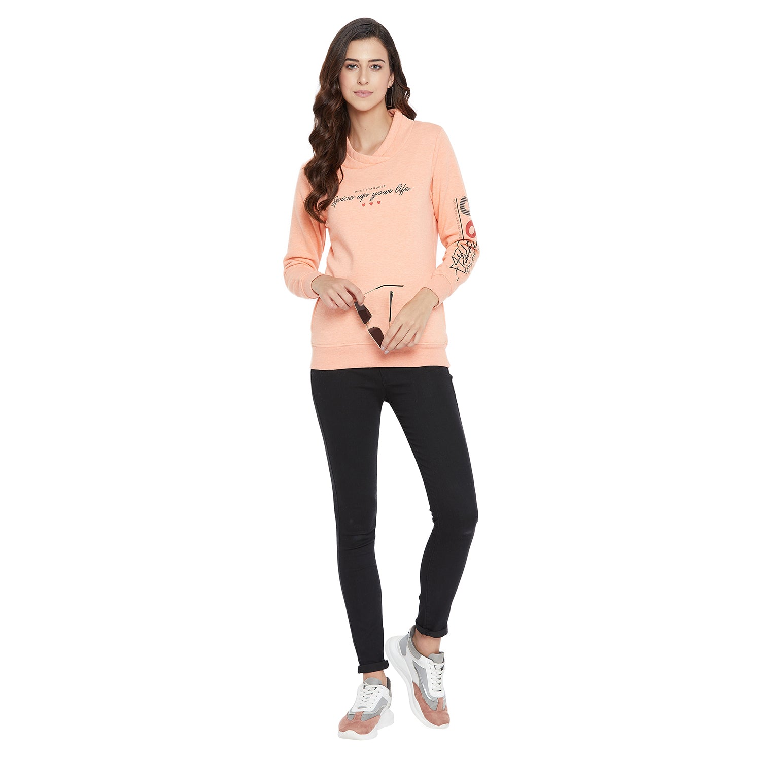Duke Urban Women Turtle Neck Sweatshirt (LFX792)