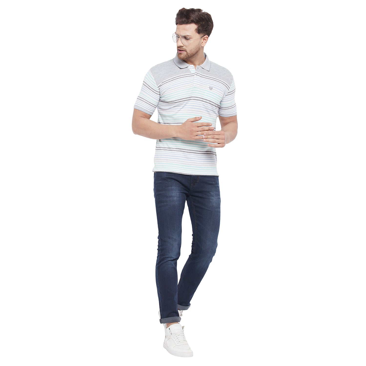 Duke Stardust Men Half Sleeve Cotton T-Shirt (LF5139)