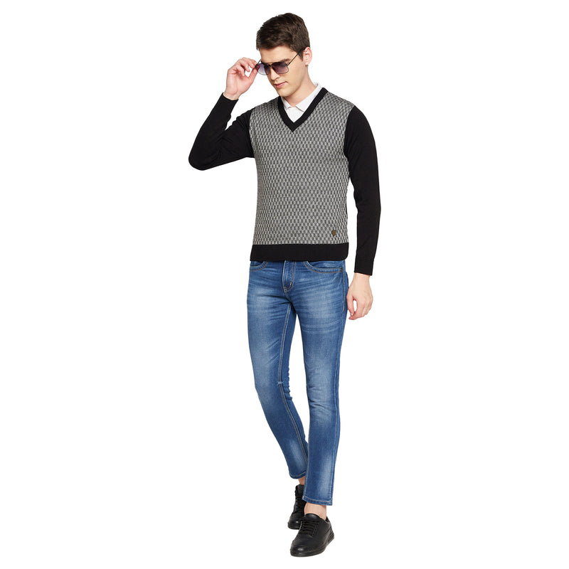 Duke Urban Men Full Sleeve V Neck Sweater (SDS8088)