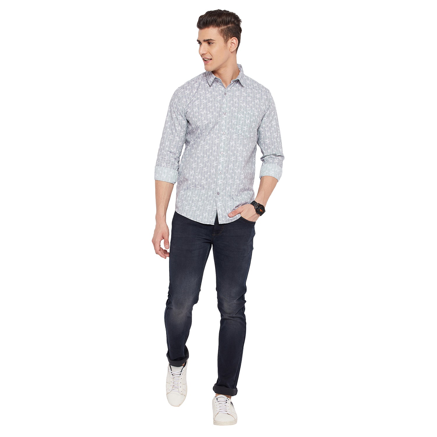 Duke Stardust Men Full Sleeve Cotton Shirt (SDO7PRSJ)