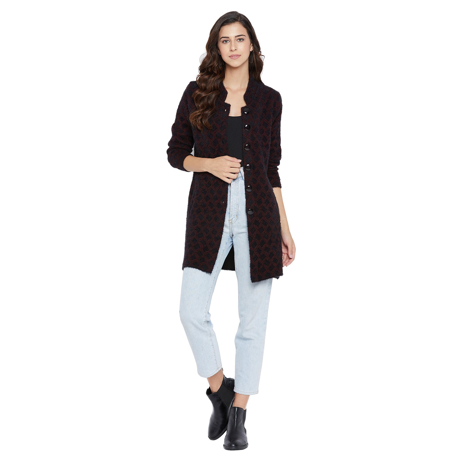 Duke Urban Women Full Sleeve Long Cardigan (SDS971)
