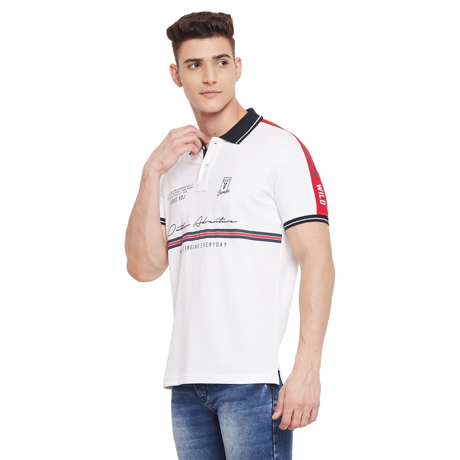 Duke Stardust Men Half Sleeve Cotton T-shirt (LF5258)