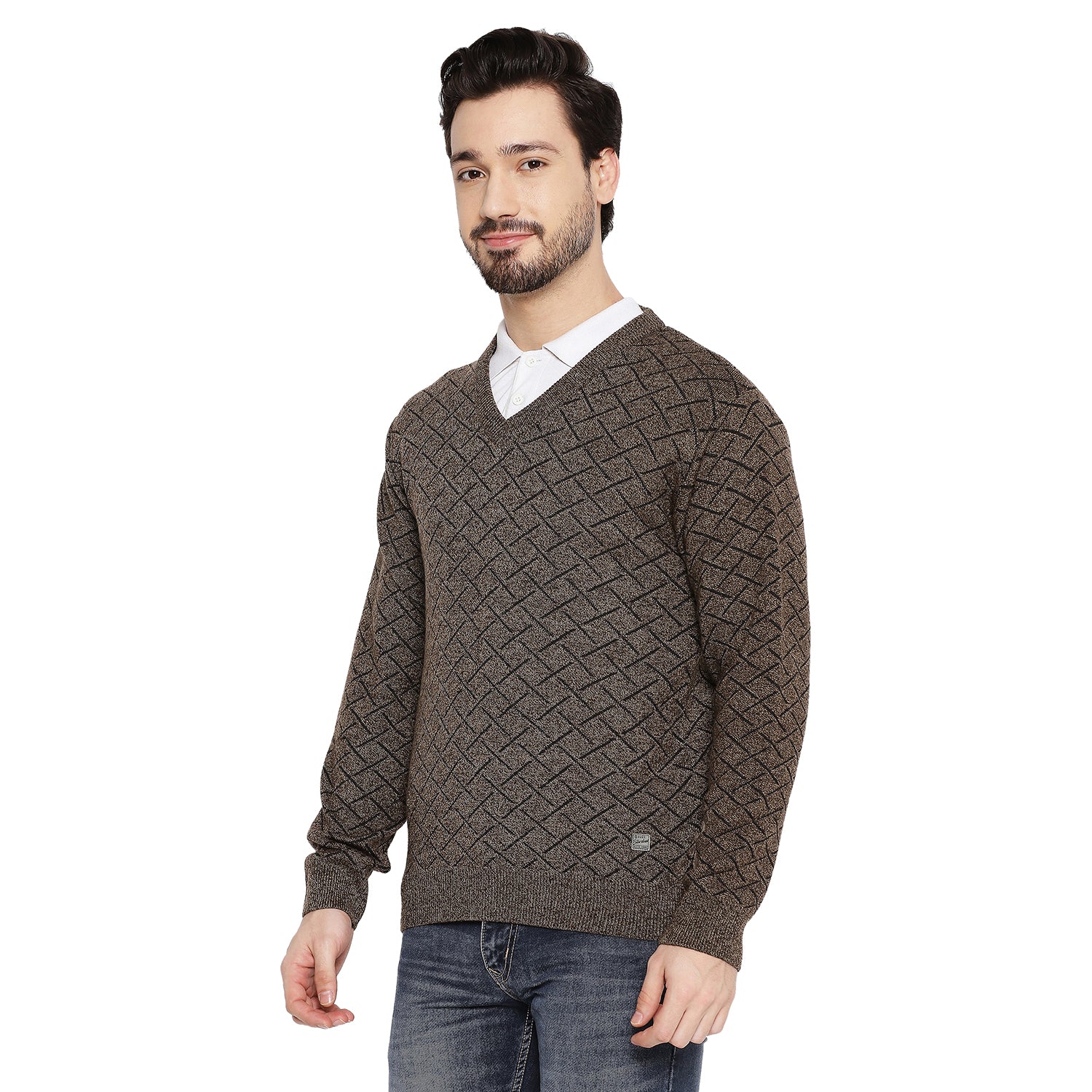 Duke Urban Men Full Sleeve V Neck Sweater (SDS2055)