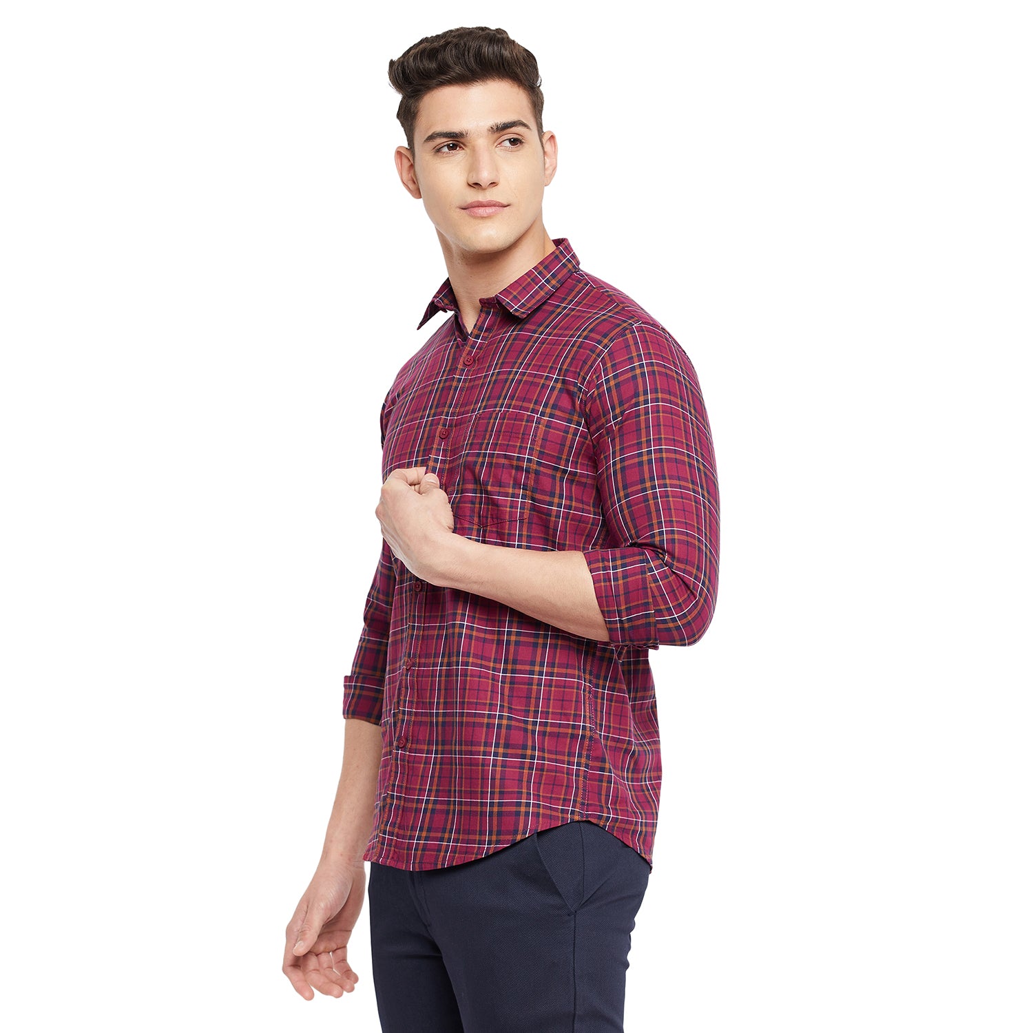 Duke Urban Men Full Sleeve  Cotton Shirt (SDO7CKOQ)