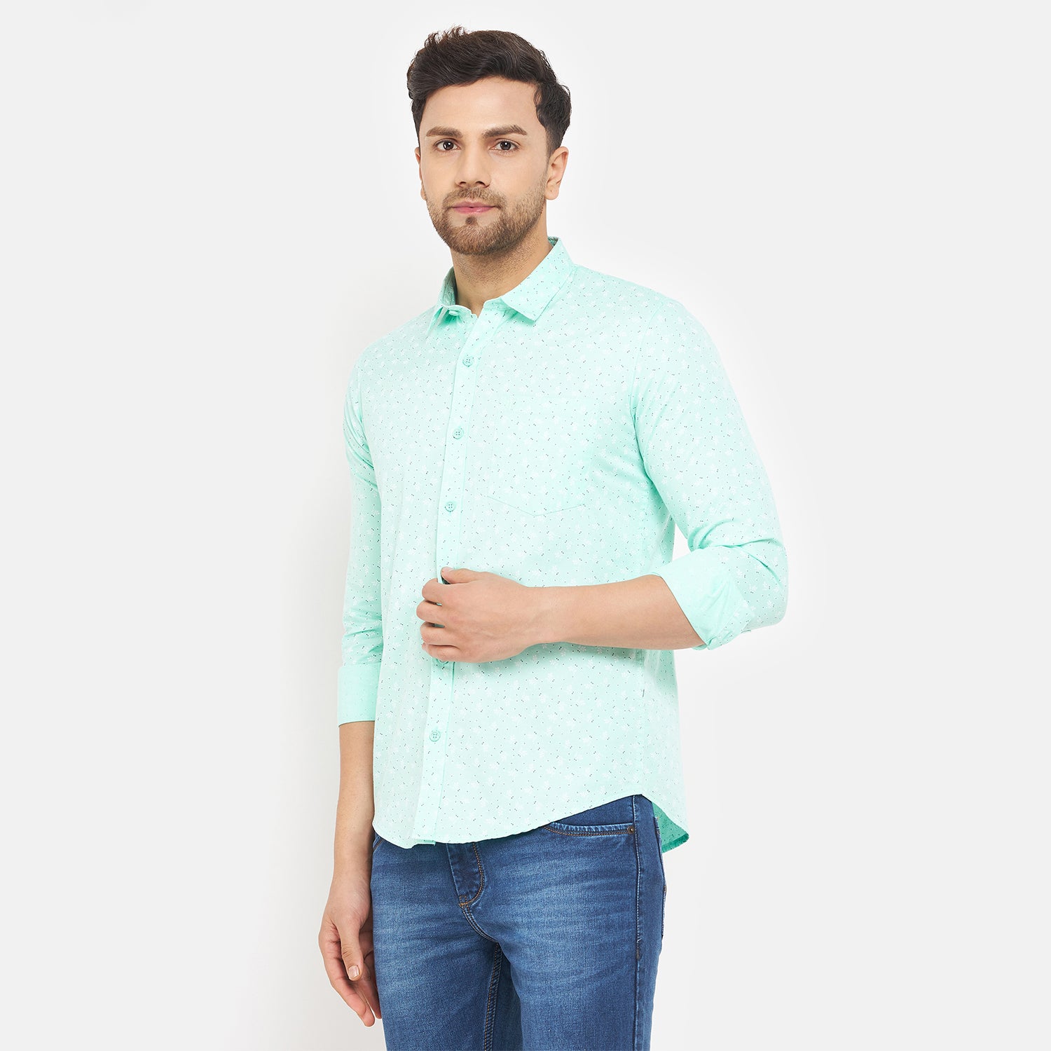 Duke Urban Men Full Sleeve Cotton Shirt (SDO7PRTG)
