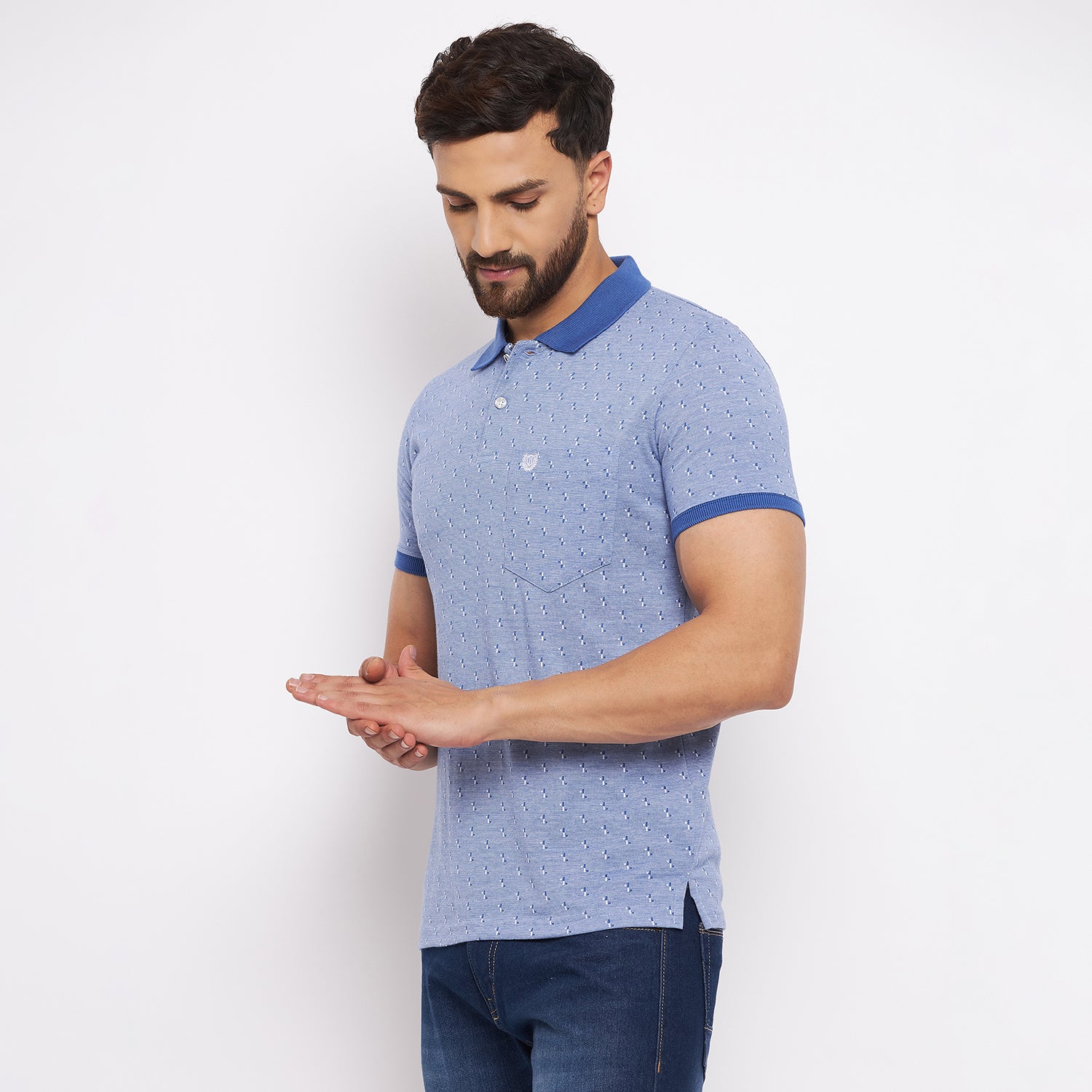 Duke Stardust Men Half Sleeve Cotton T-shirt (LF5378)