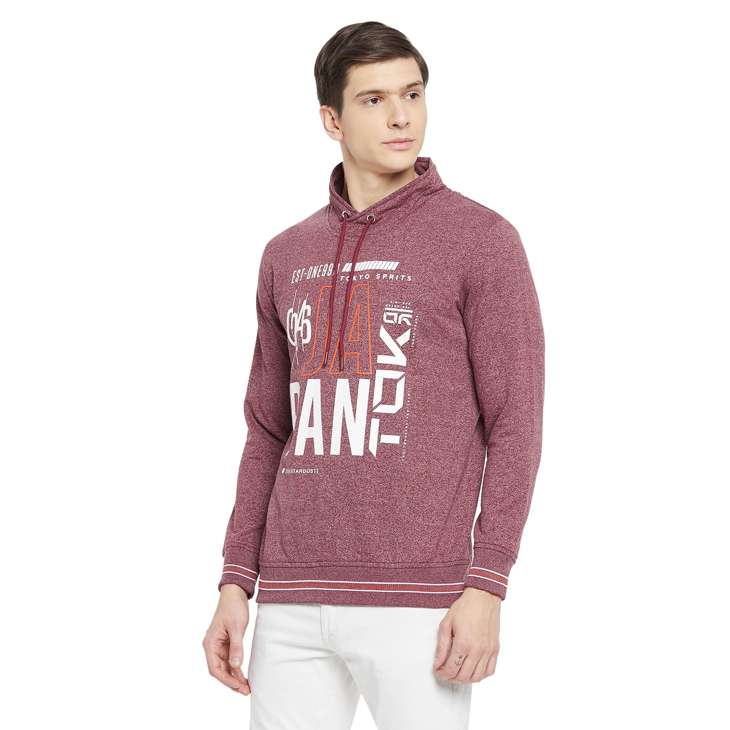 Duke Urban Men Cowl Neck Sweatshirt (LF3878)