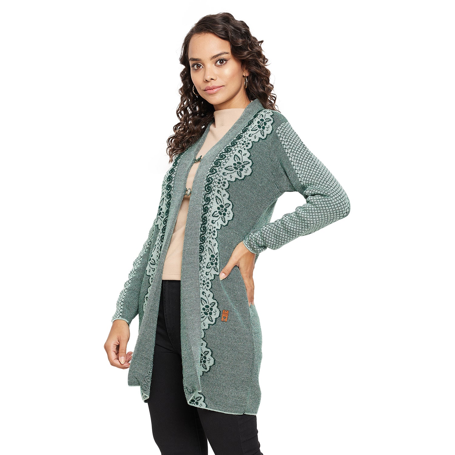 Duke Urban Women Full sleeve V Neck Cardigan (SDS1133)