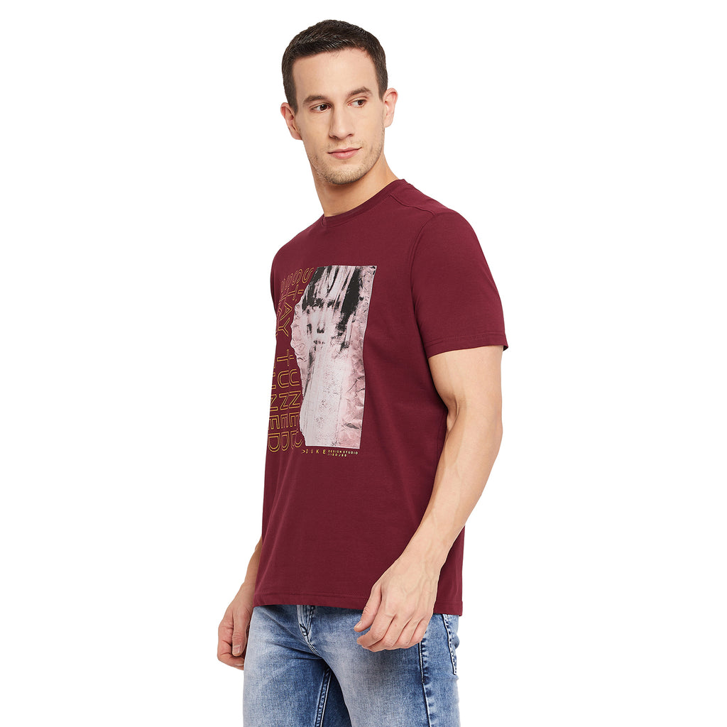 Duke Stardust Men Half Sleeve Cotton T-shirt (LF5286)