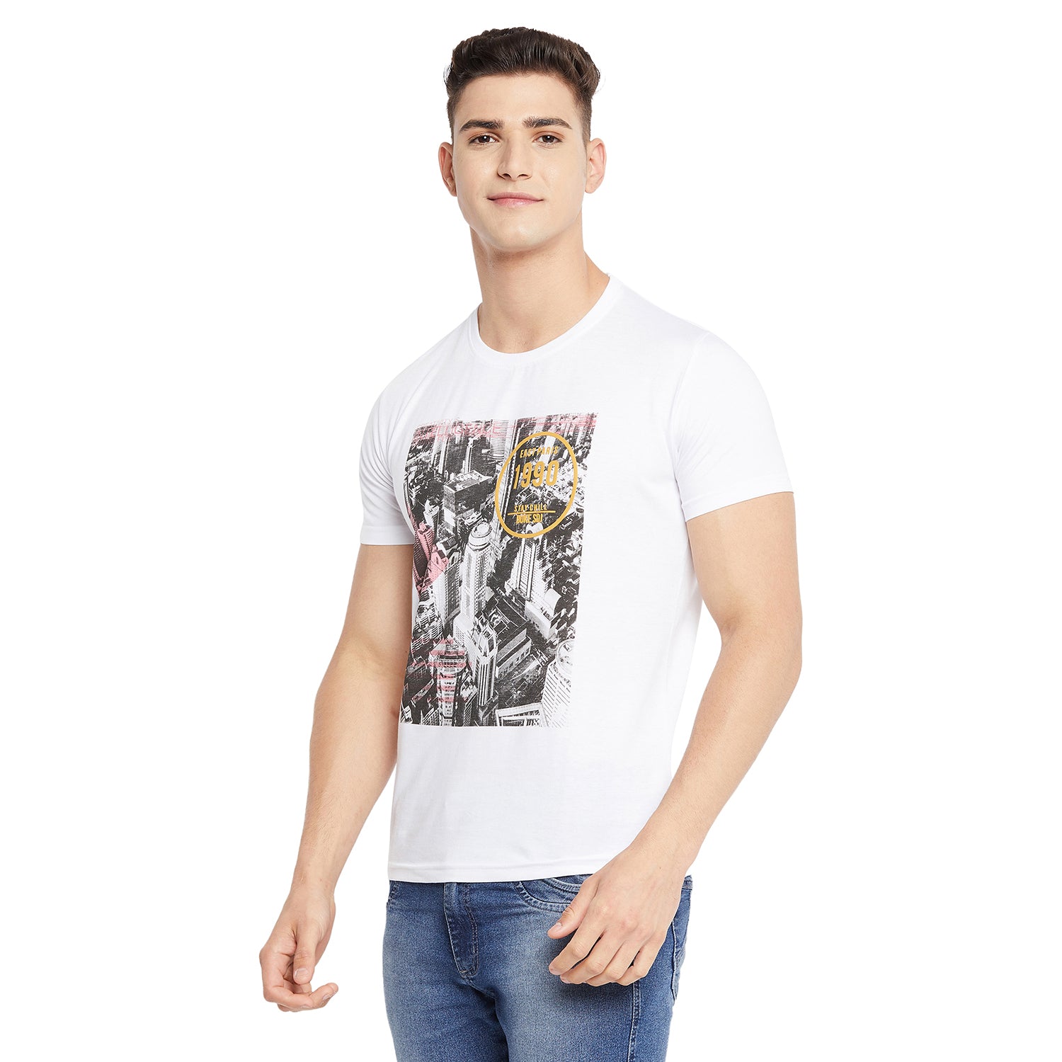 Duke Stardust Men Half Sleeve Cotton T-shirt (LF5227)