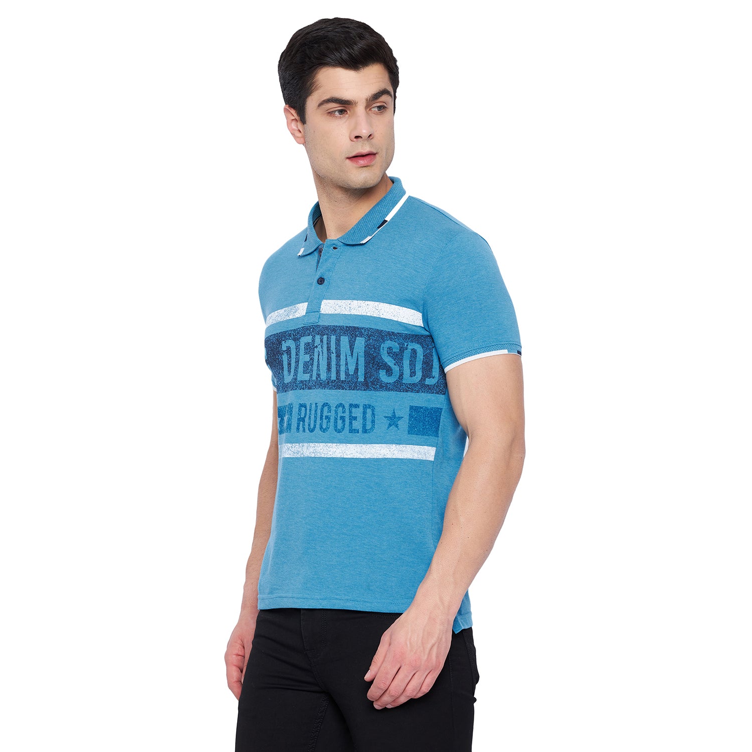 Duke Stardust Men Half Sleeve Cotton T-shirt (LF4553)