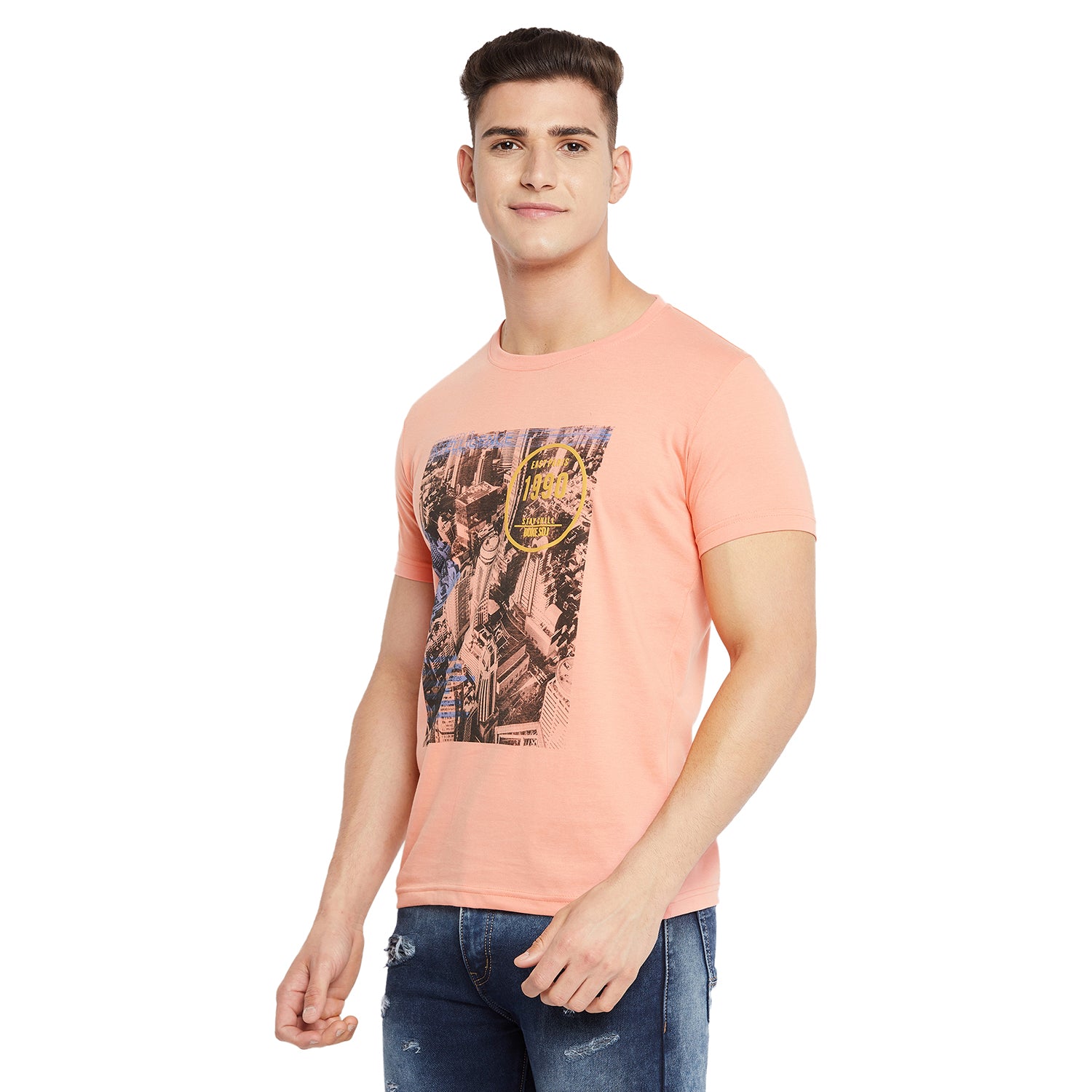 Duke Stardust Men Half Sleeve Cotton T-shirt (LF5227)